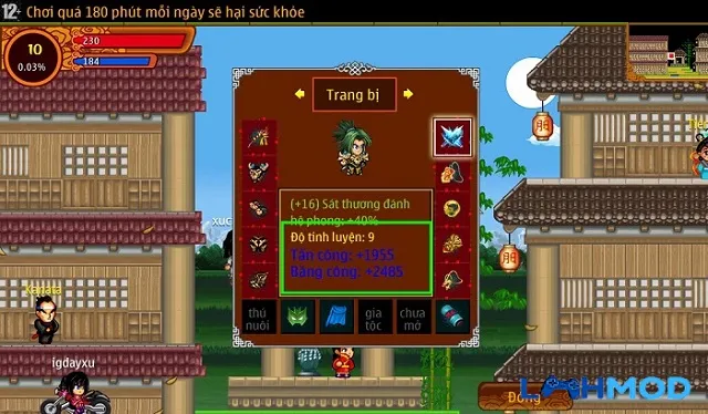 Chế độ PvE trong Ninja School Mod